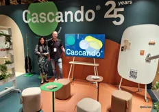 Barbara Sajovitz and Matthijs ten Kleij at the Cascando booth. To celebrate the 25th anniversary, the complete color palette and in-house show have been revamped.